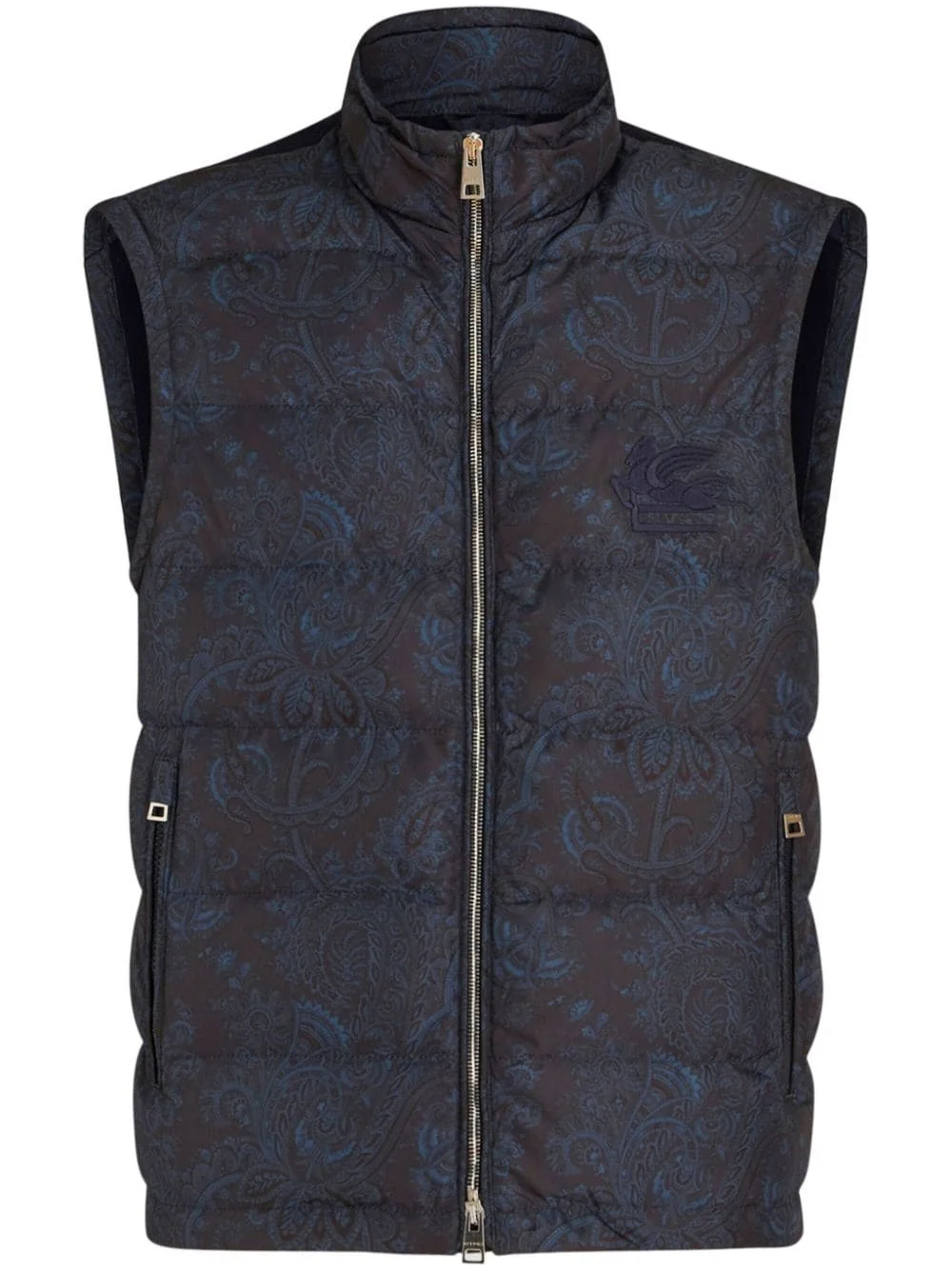 paisley-print padded gilet - 1