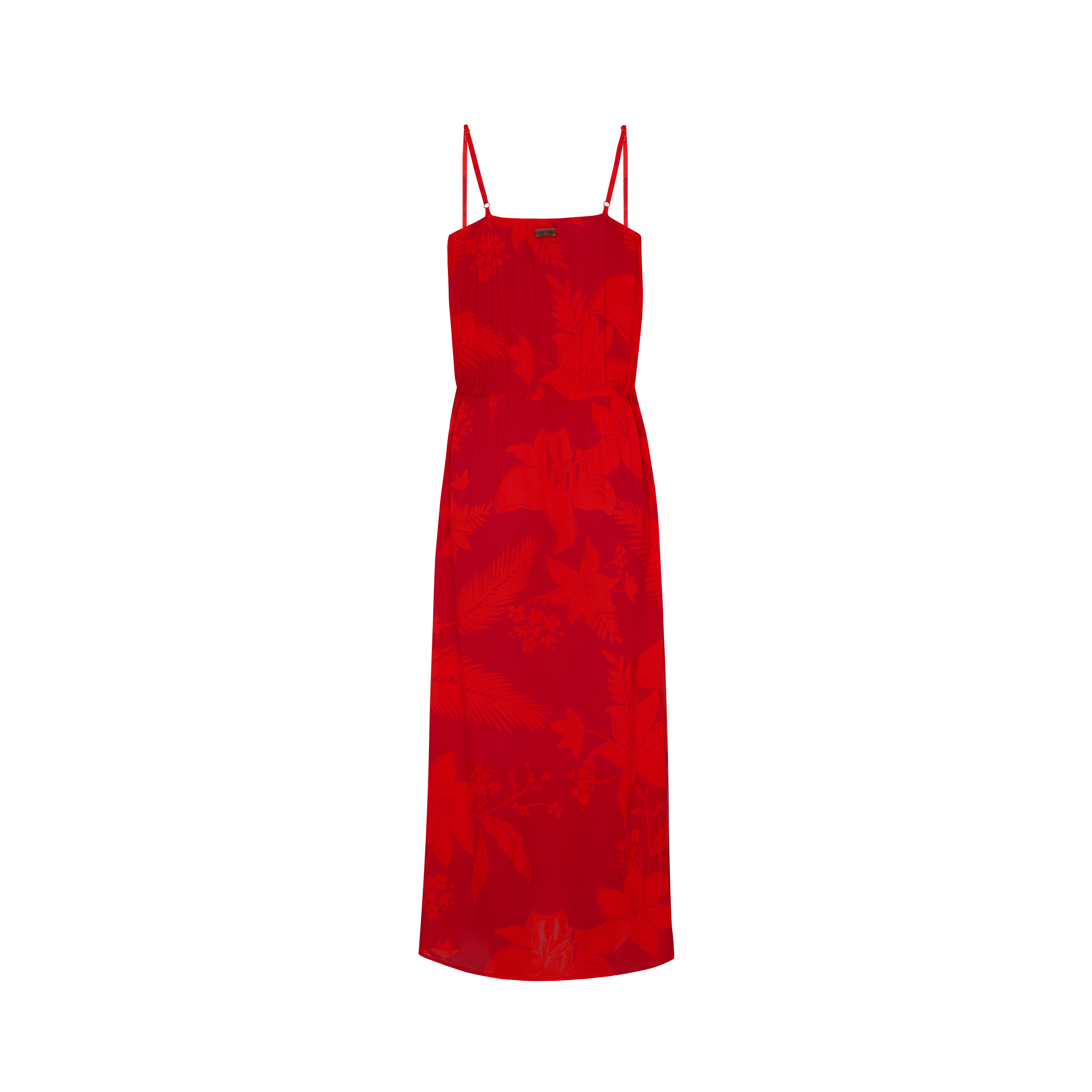 Women Long Viscose Dress Flower Power - 2