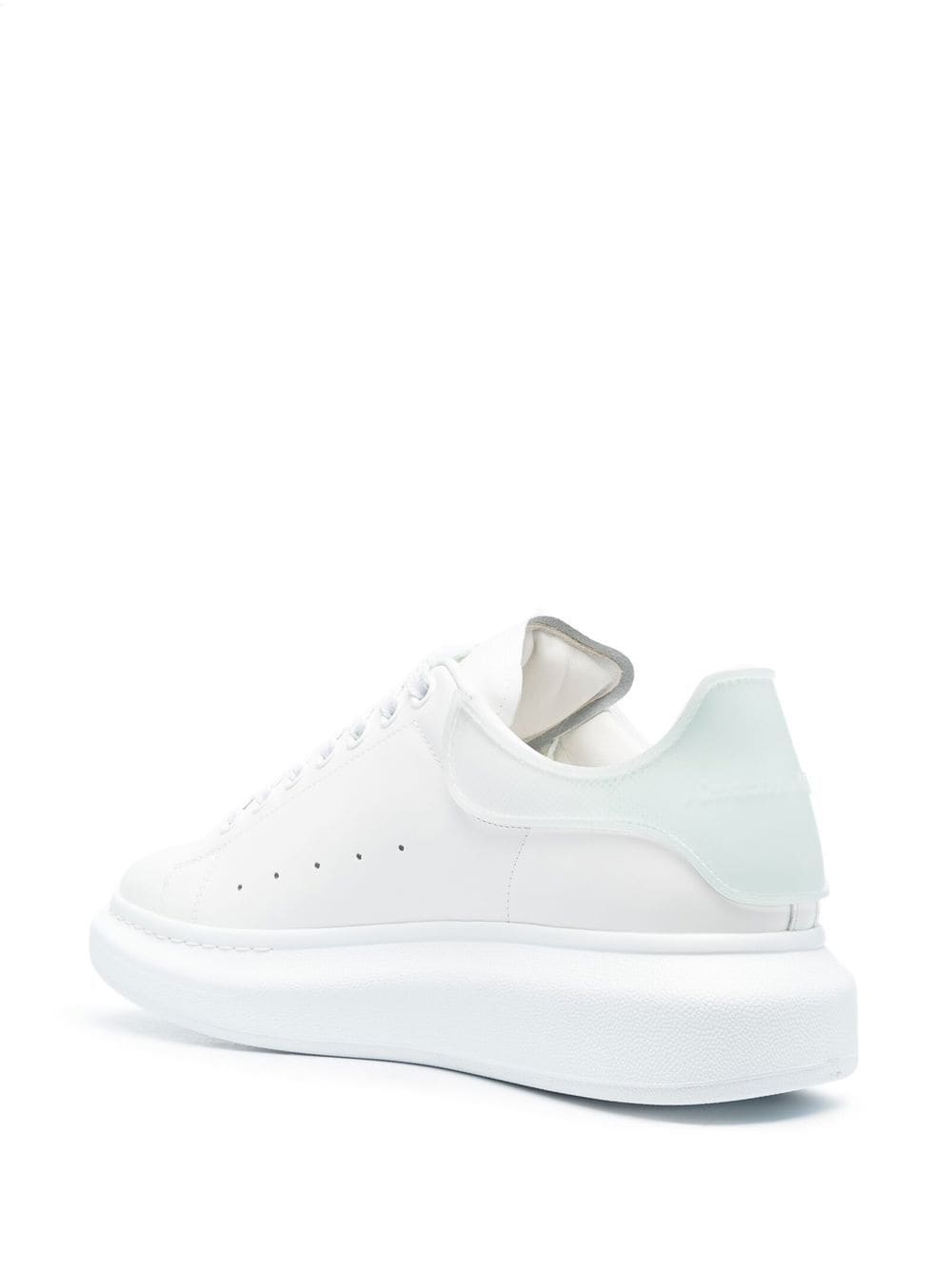 low-top leather sneakers - 3