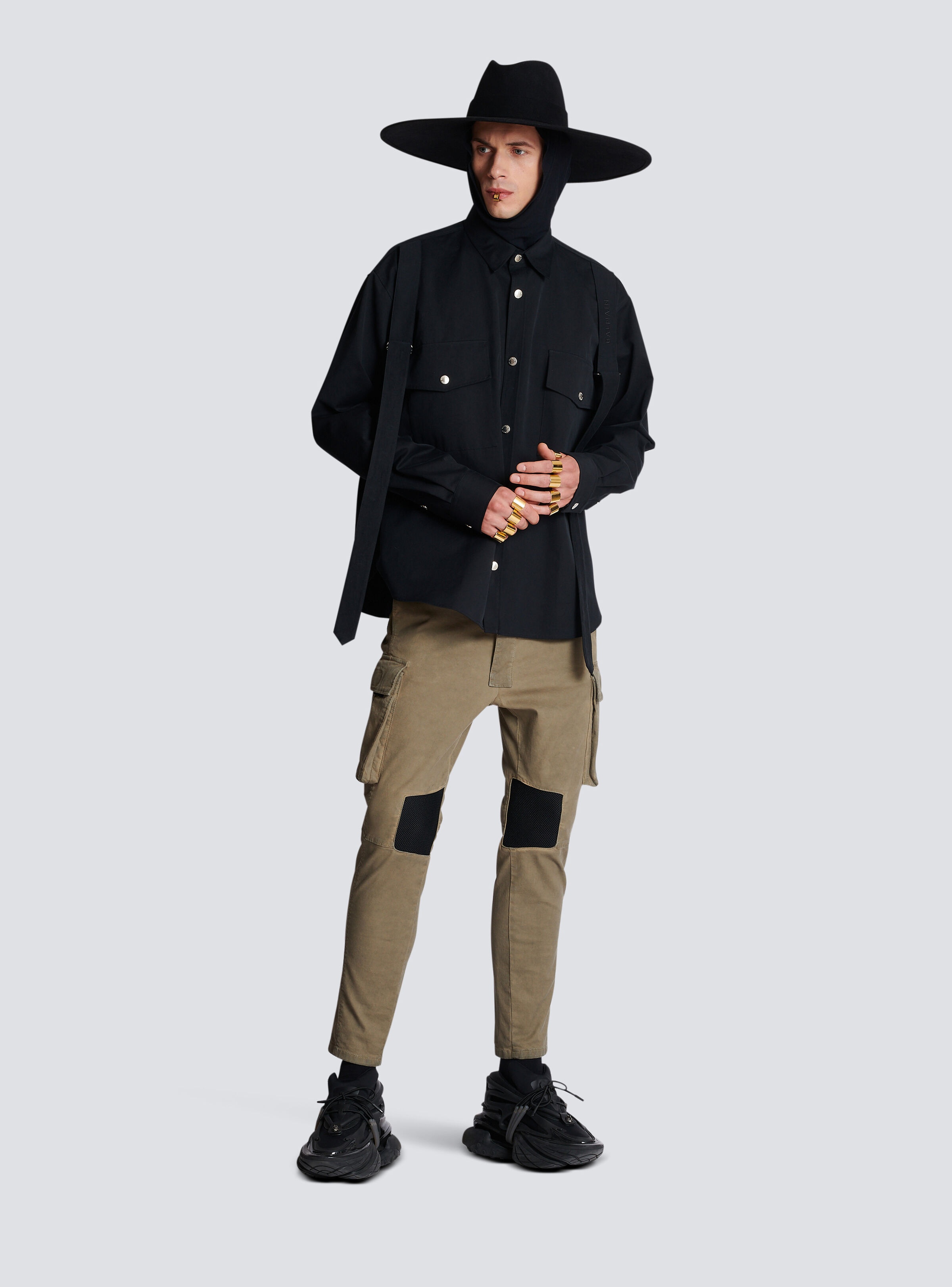 Cotton shirt with strap - 2
