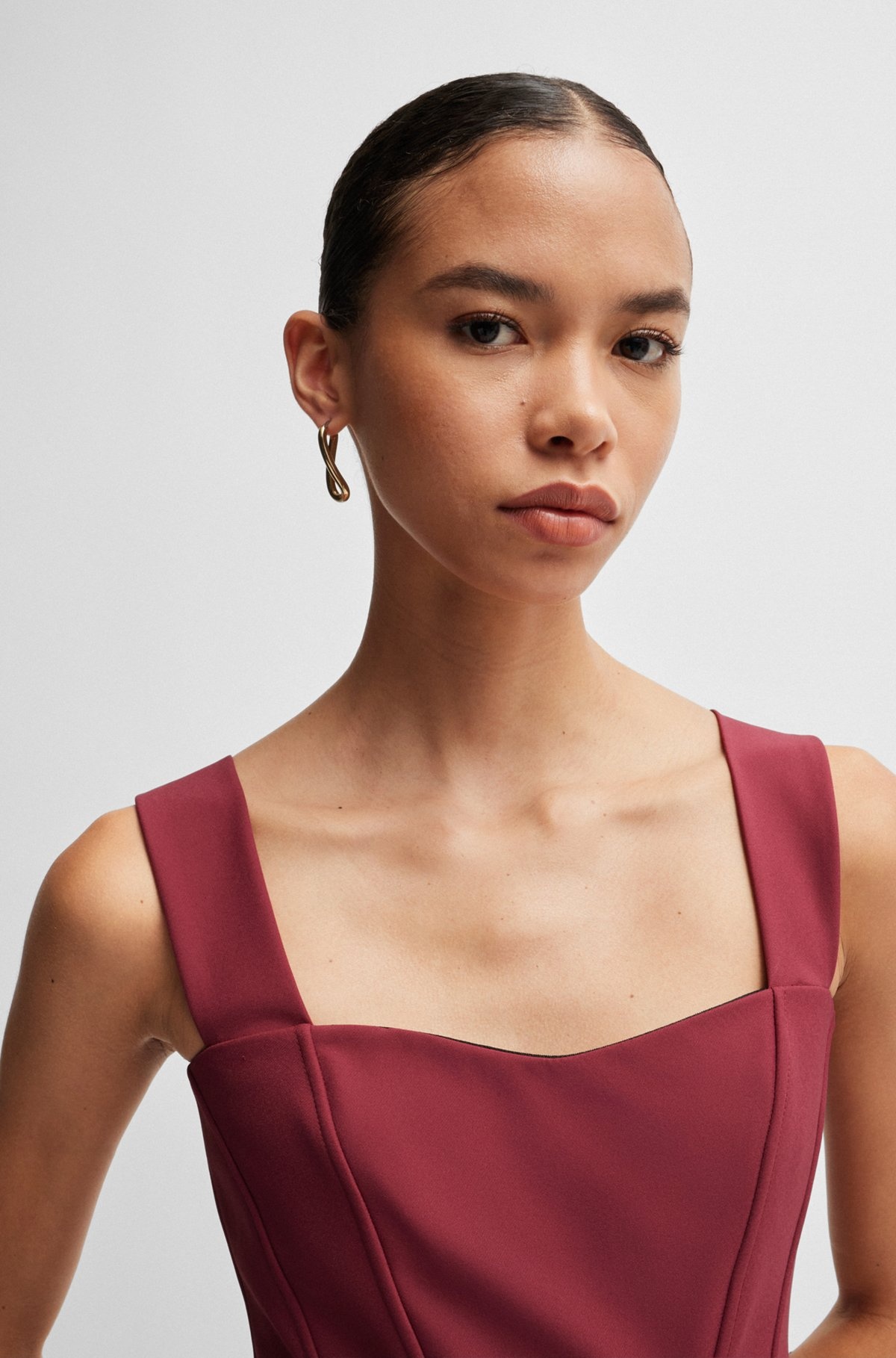EXTRA-SLIM-FIT DRESS IN PERFORMANCE-STRETCH FABRIC - 5
