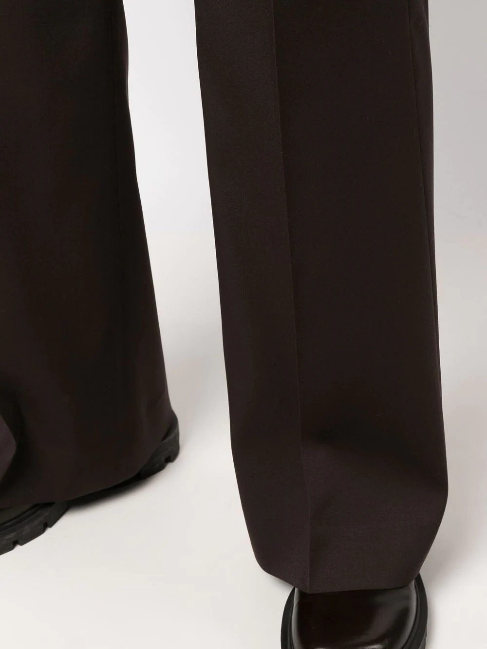 tailored flared-leg trousers - 5