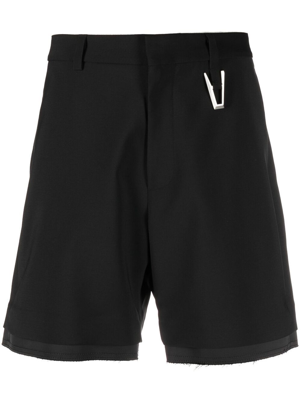 mid-rise tailored shorts - 1