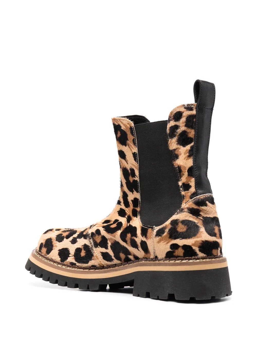 leopard-print Chelsea boots - 3