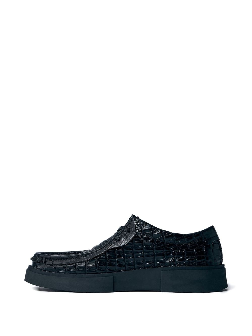 x Clarks Torview croc-embossed derby shoes - 3