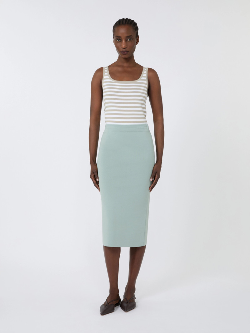 Max Mara CIPPO Viscose crêpe yarn sleeveless jumper - PINK outlook