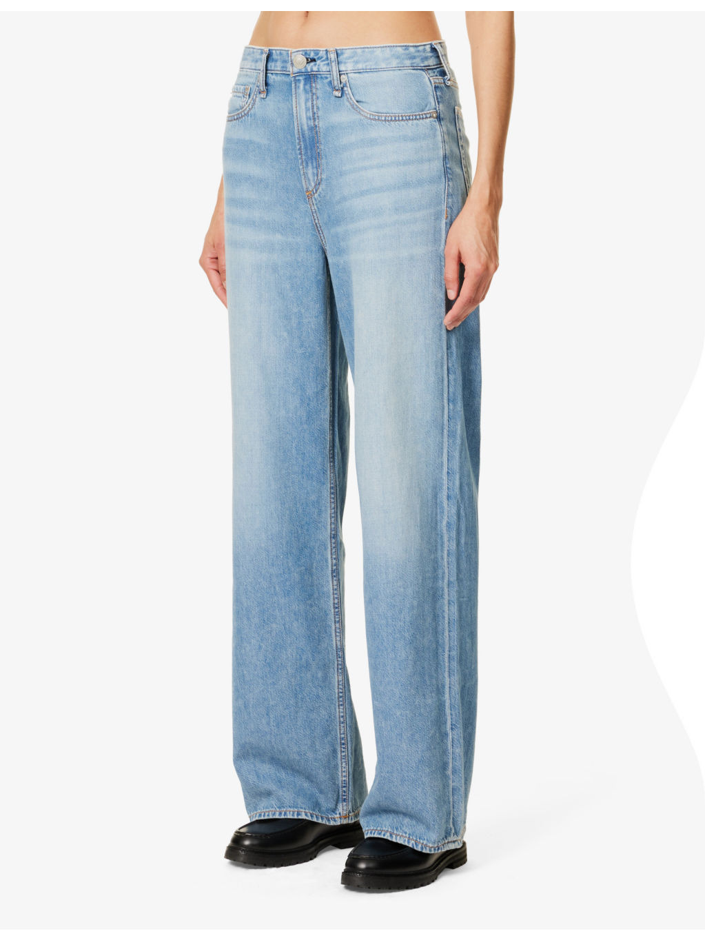 Logan wide-leg mid-rise jeans - 3