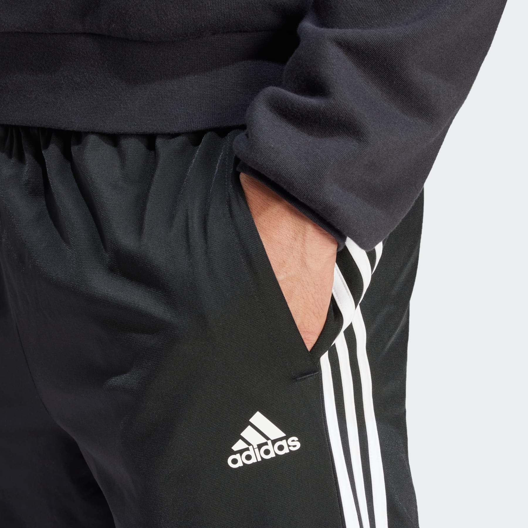 Essentials Warm-Up Tapered 3-Stripes Track Pants - 5