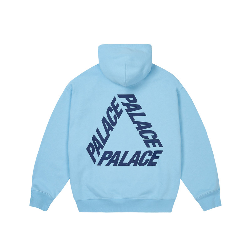PALACE P3 PRINT HOOD SKYLINE BLUE outlook
