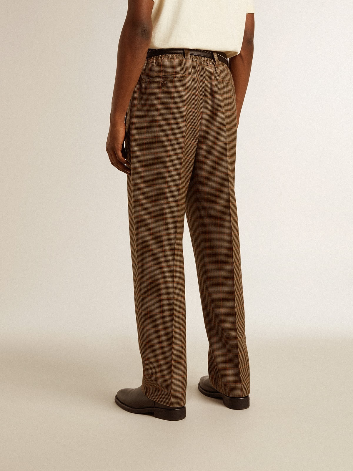 Men's pants in three-colored houndstooth - 5