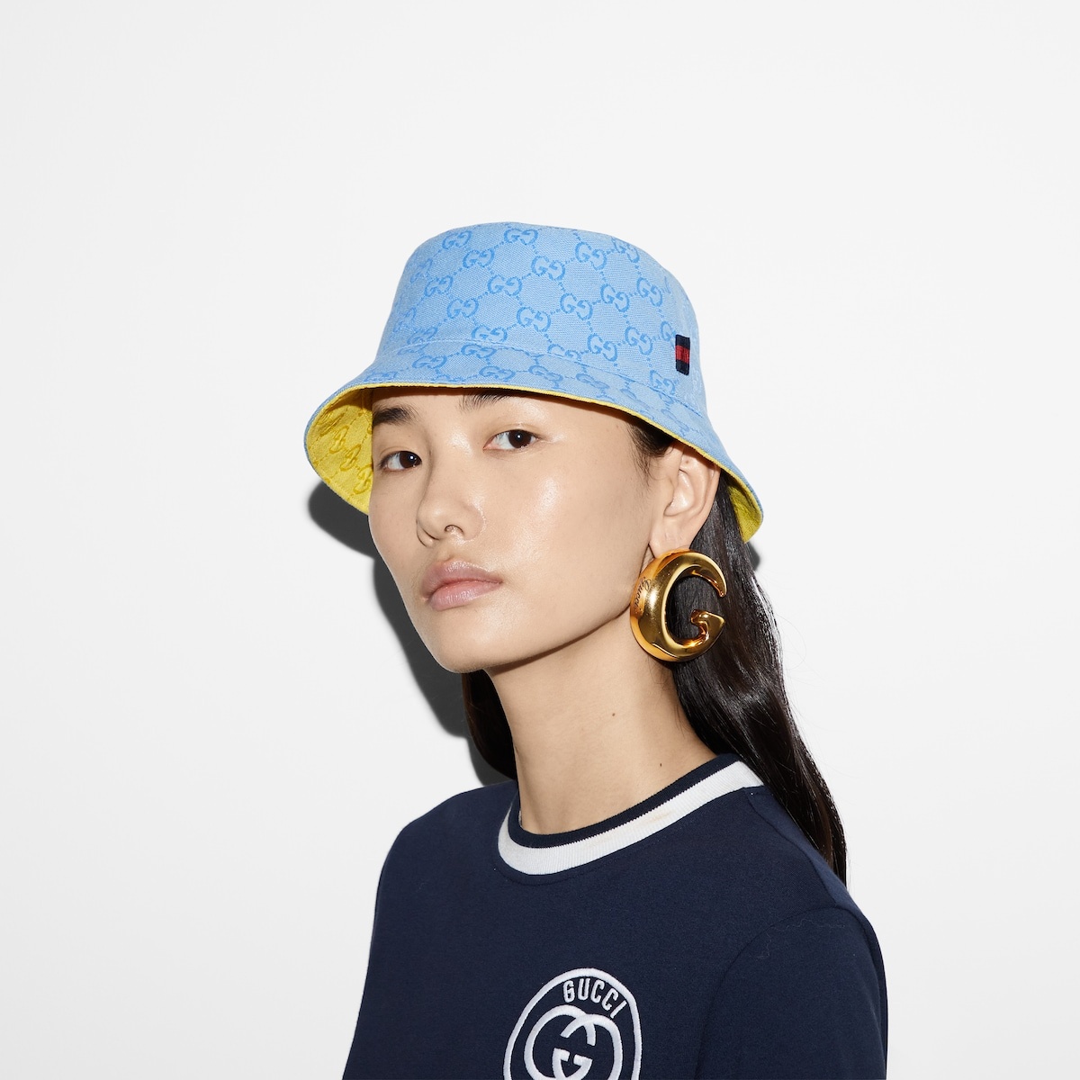 GG canvas reversible bucket hat - 3