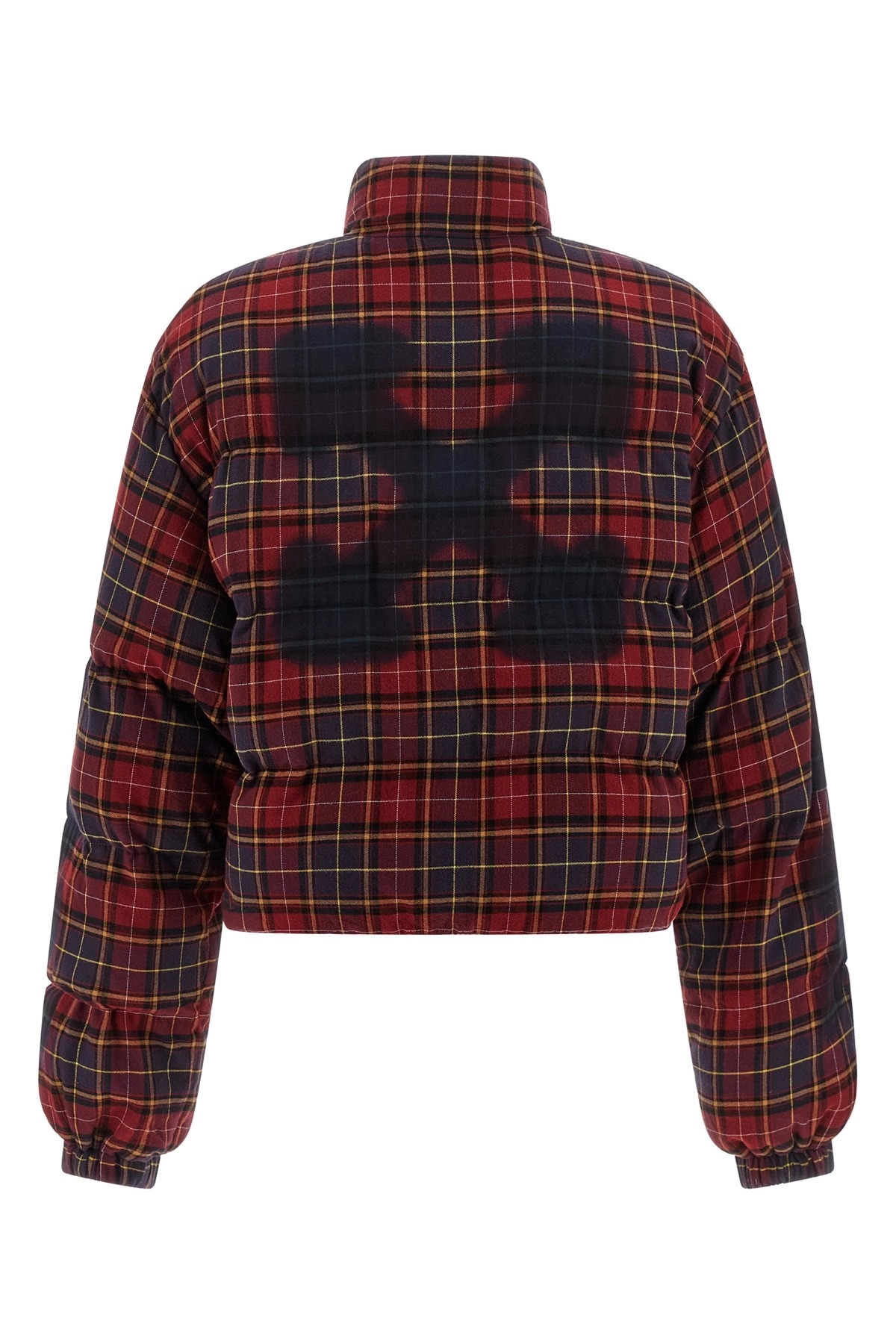 'Check Flan Arrow Spray' down jacket - 2