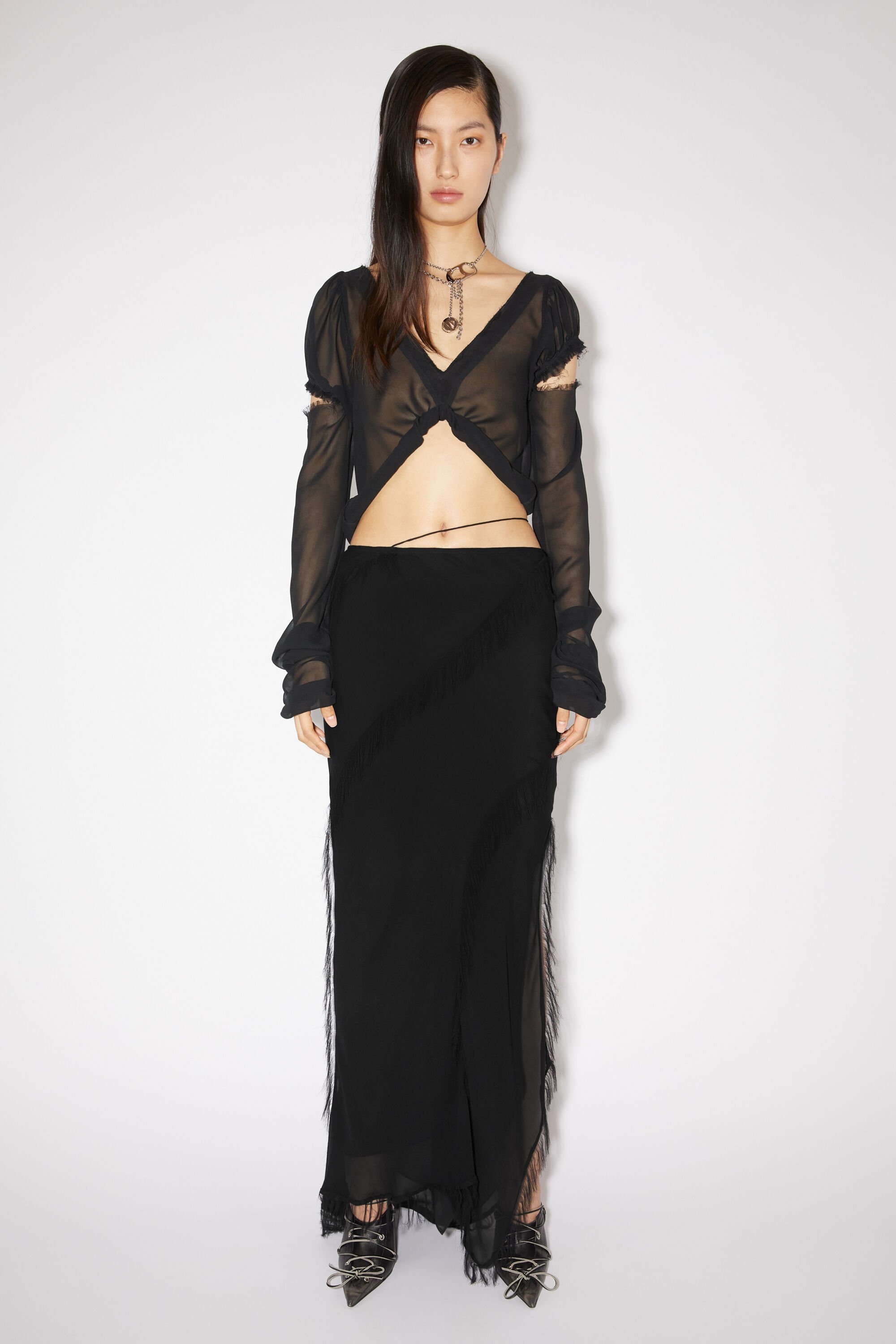 Wrap skirt - Black - 2