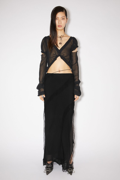 Acne Studios Wrap skirt - Black outlook