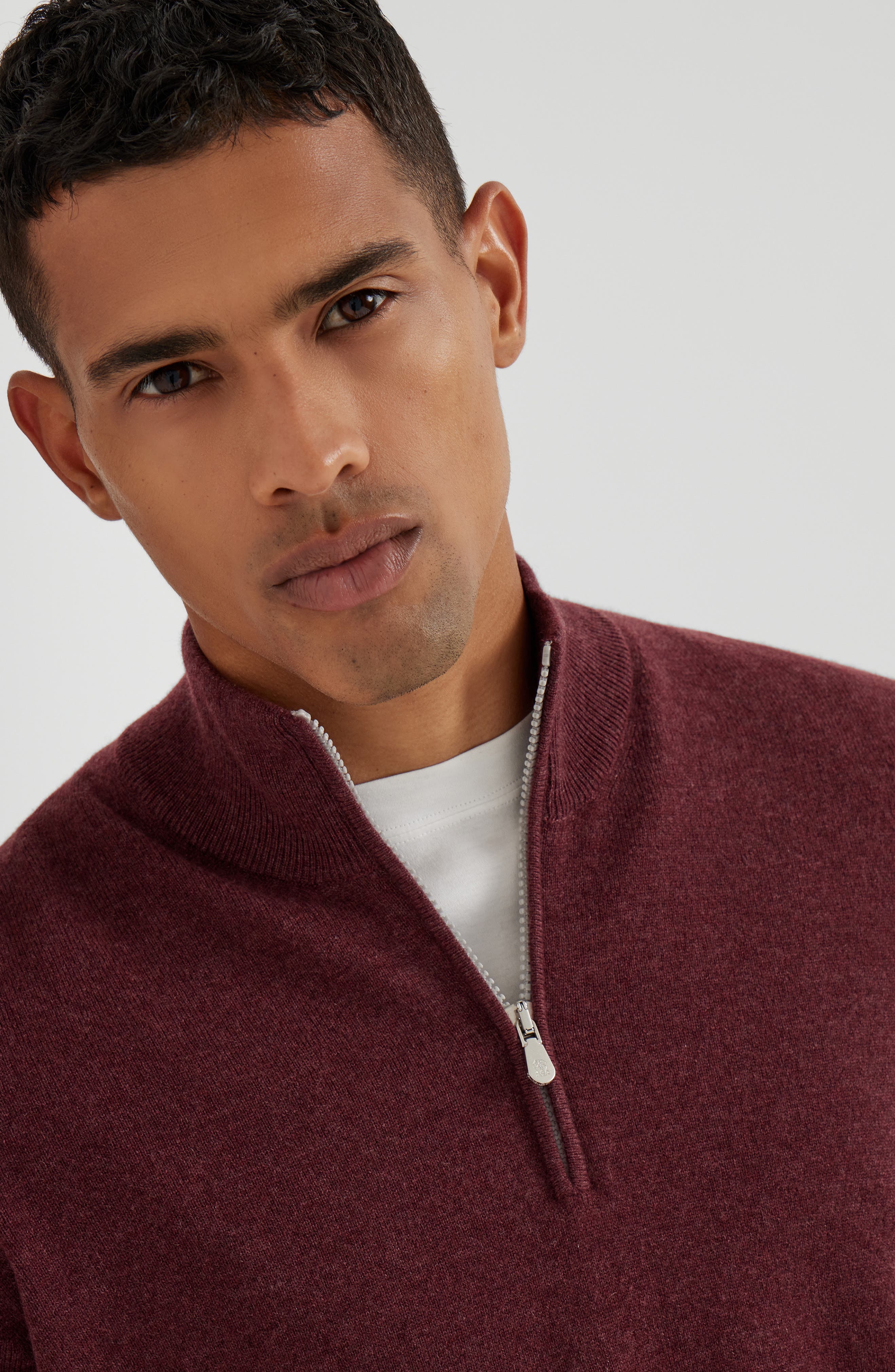 Brunello Cucinelli Cashmere sweater in Amaranth at Nordstrom - 4