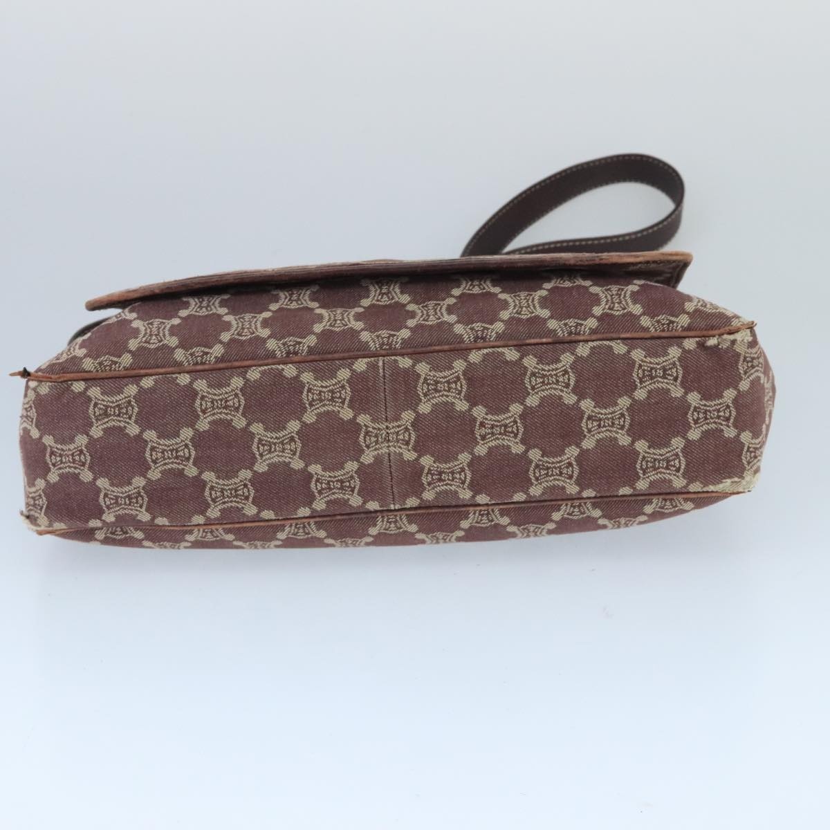 CELINE Paris Macadam Canvas Shoulder Bag Bordeaux - 5