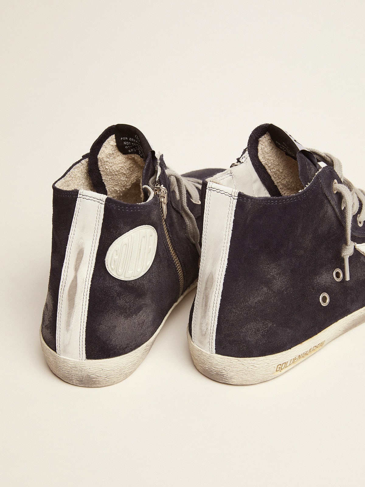 Francy sneakers in leather with leather star and heel tab - 4