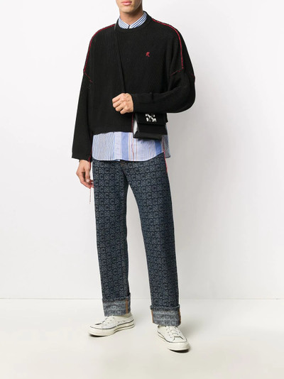 MCM logo print straight-leg jeans outlook