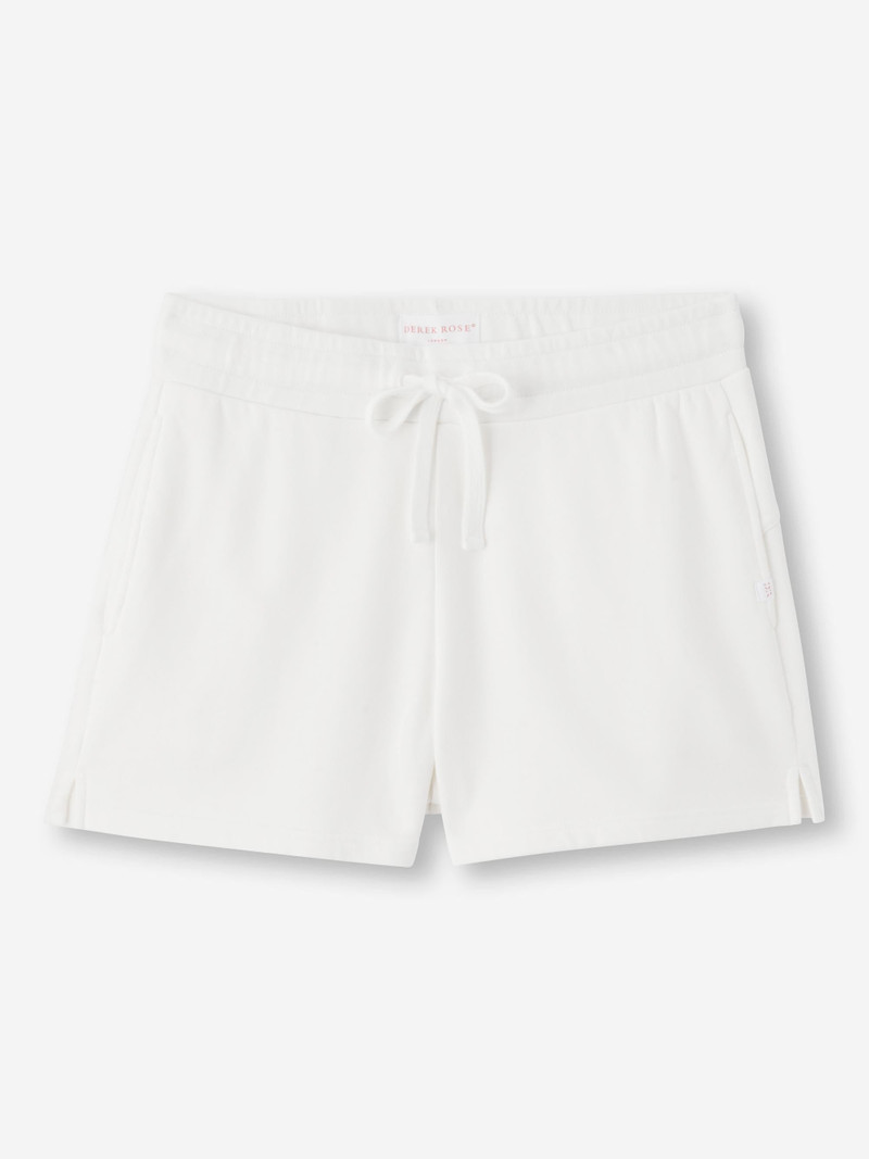 Women's Sweat Shorts Quinn Cotton Modal White 1