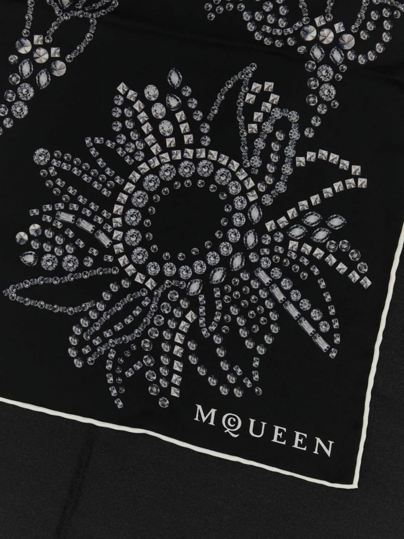 Alexander McQueen crystal sunflower scarf outlook