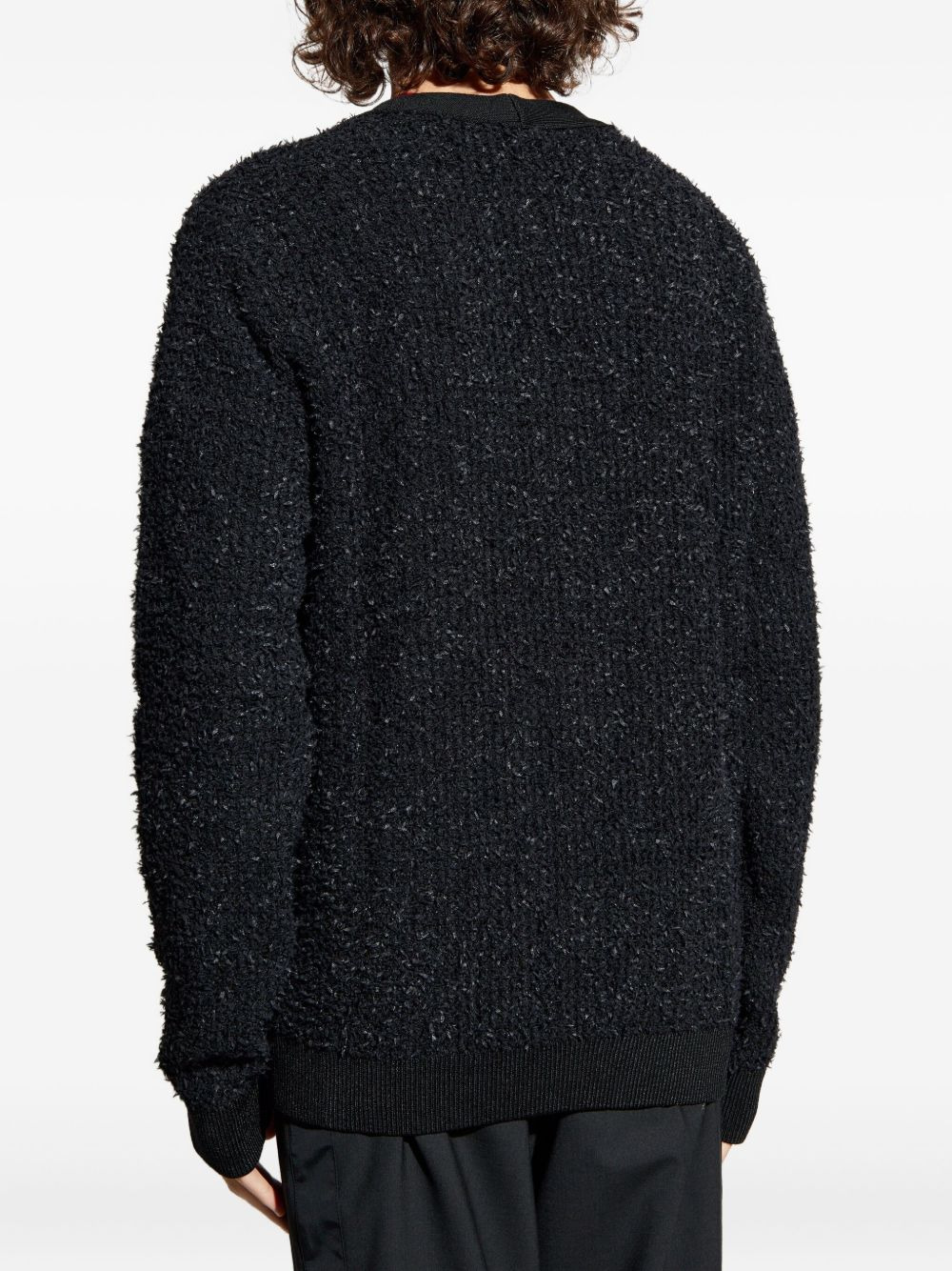 lion-head buttoned cardigan - 4