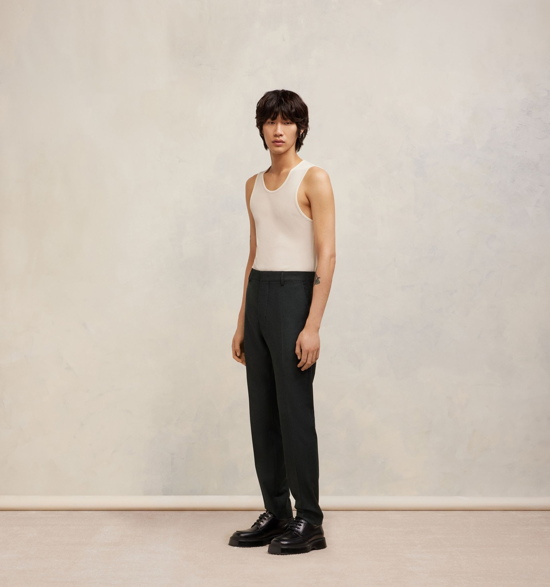 Cigarette Fit Trousers - 4