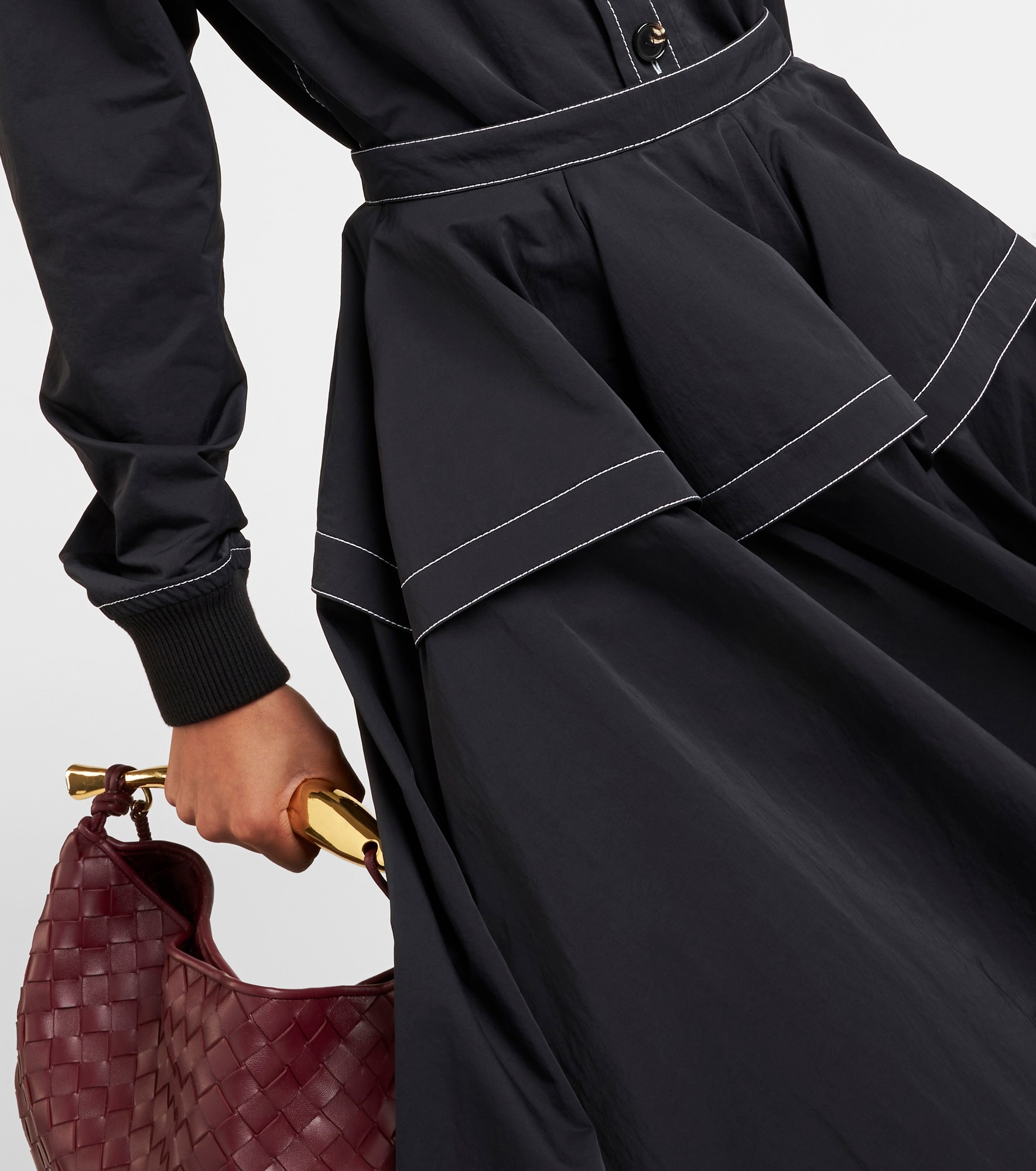 【BOTTEGA VENETA】BIG SALE★PLEATED WIDE ミディ スカート Bottega Veneta Pleated midi skirt | mytheresa | REVERSIBLE