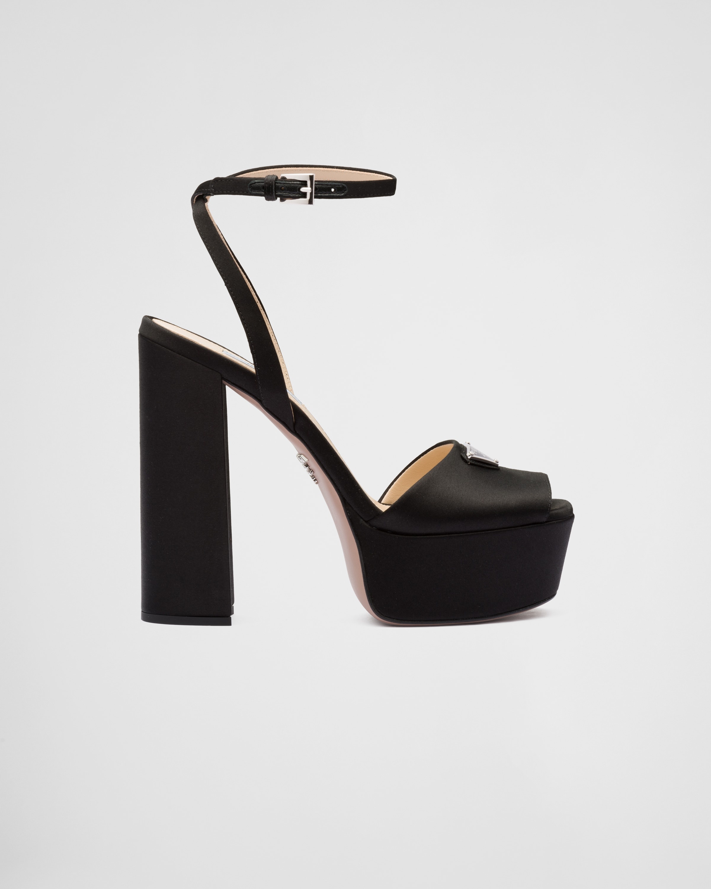 High-heeled satin sandals - 2