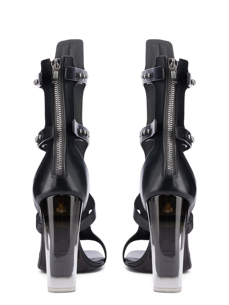 110mm Spartans leather zip-fastening pumps 4