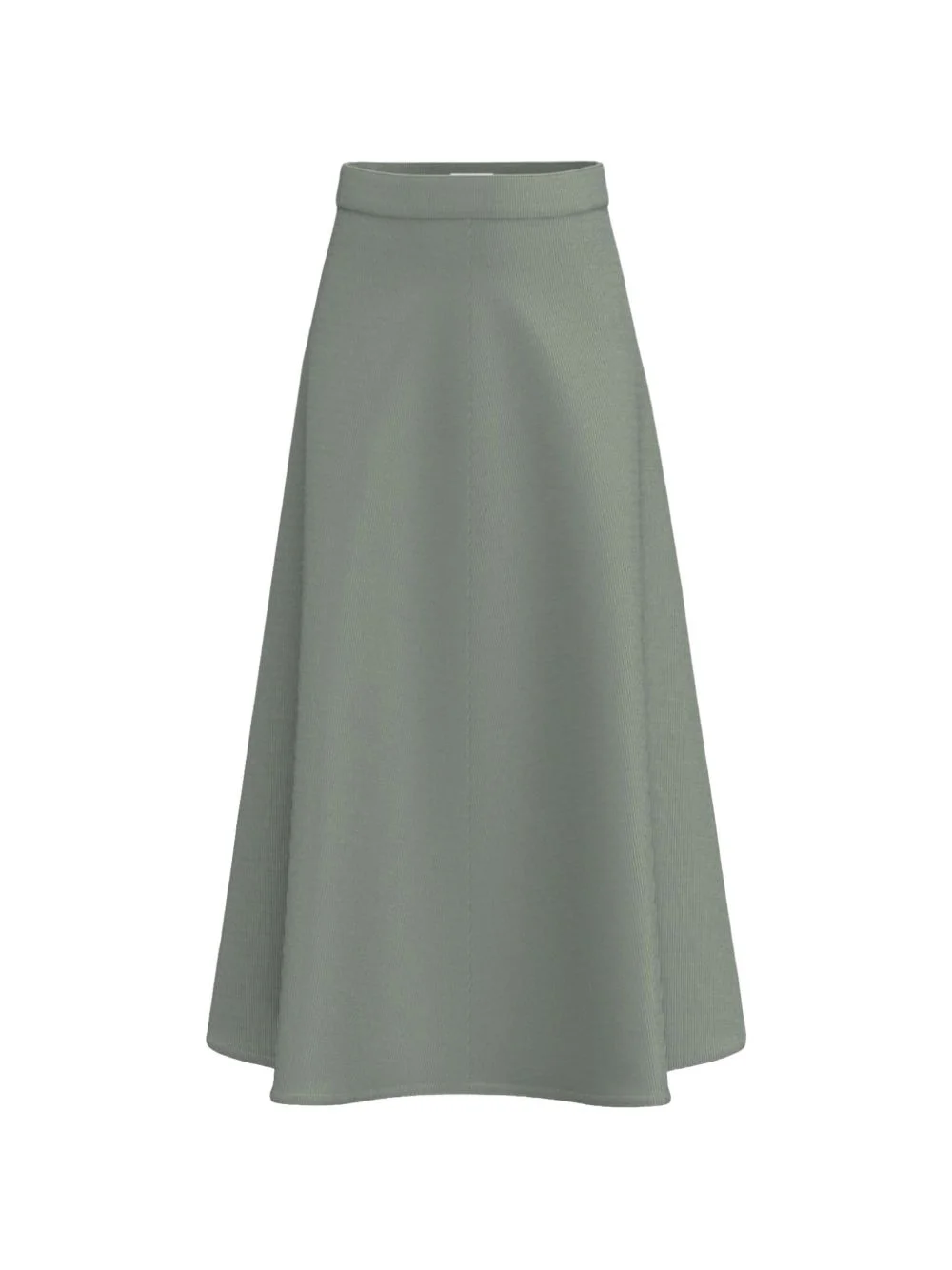 Emme ribbed-knit A-line midi skirt - 1