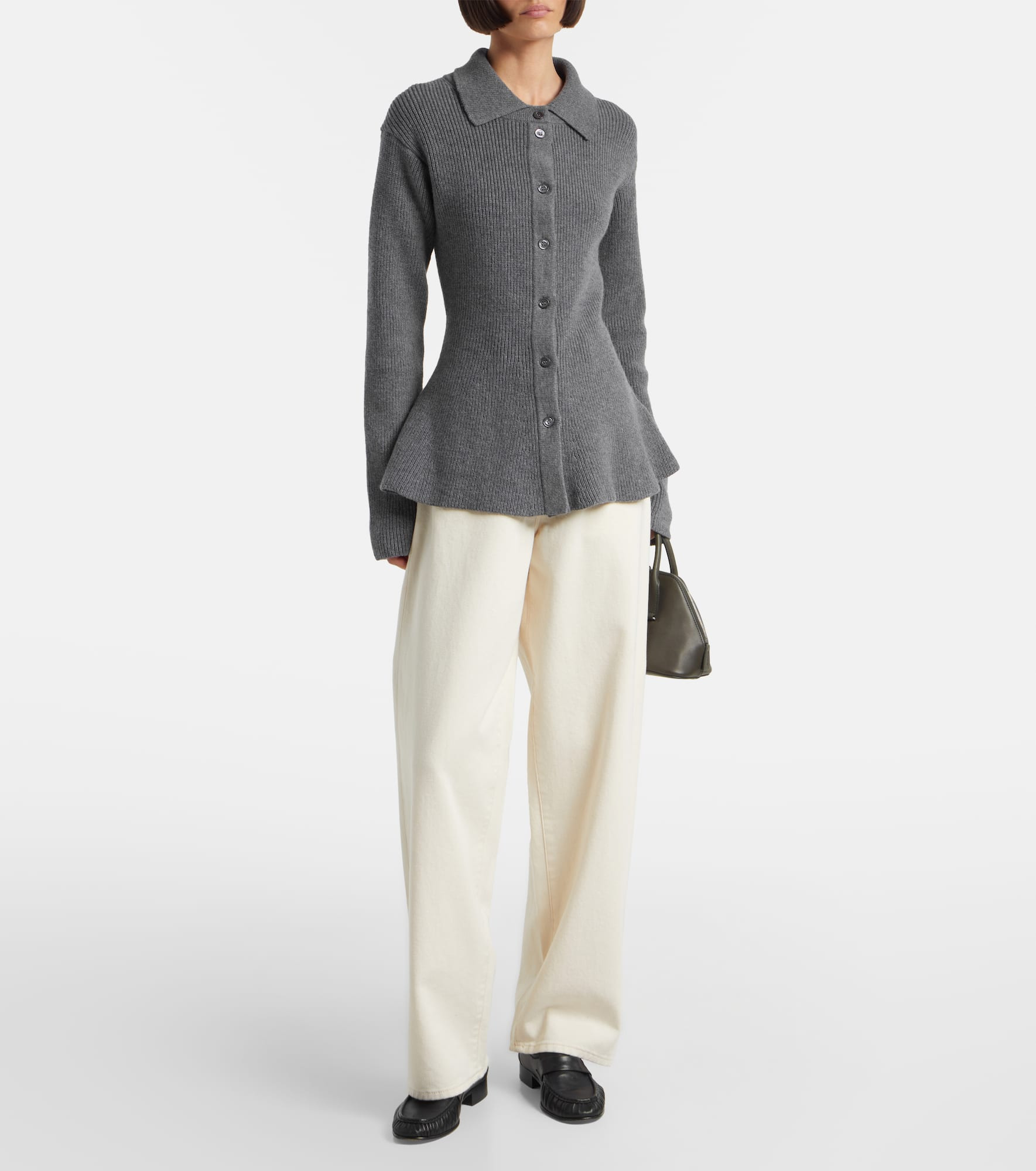 Ribbed-knit wool and cashmere cardigan - 2
