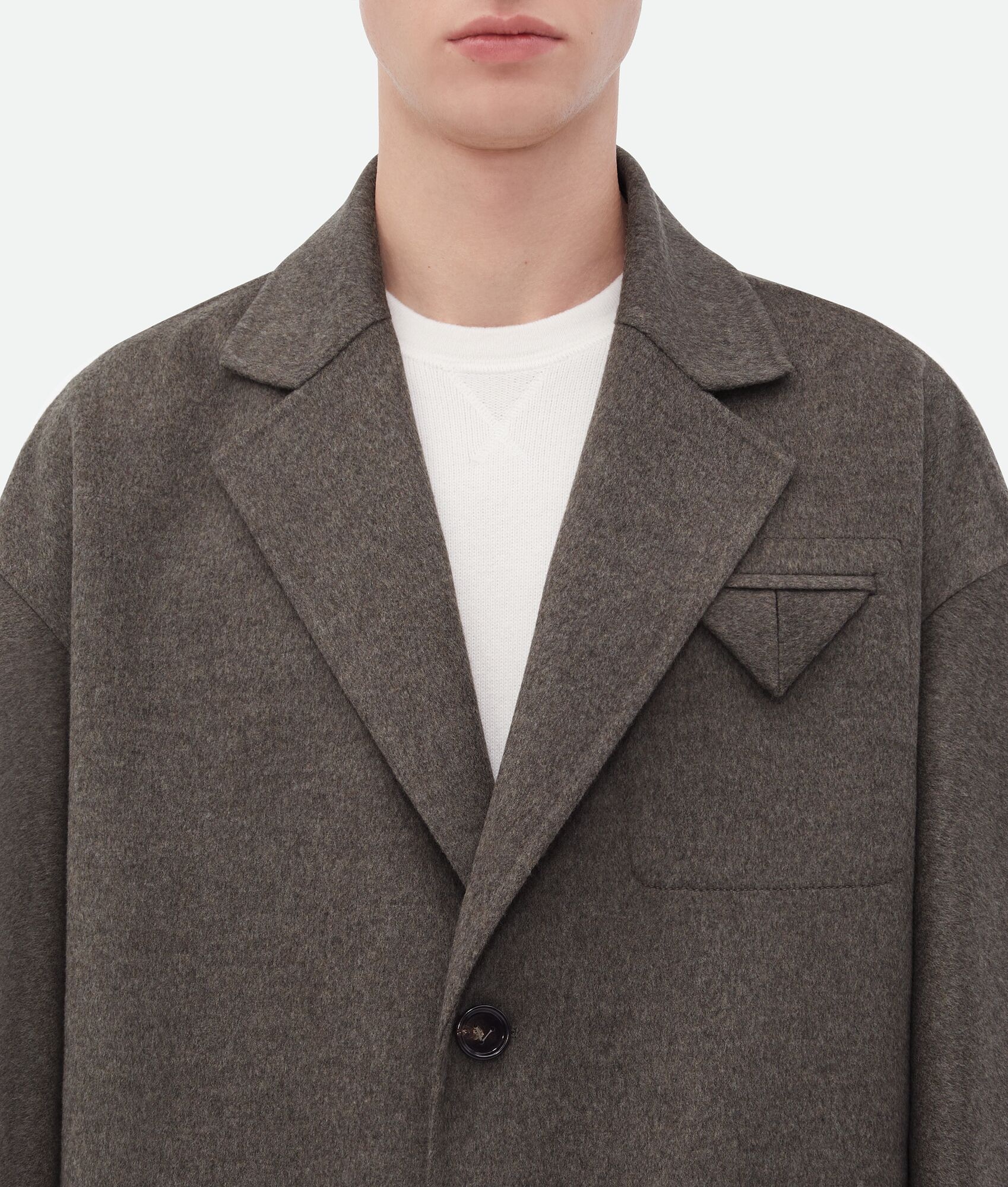 Bottega Veneta Light Wool Cashmere Kimono Coat | REVERSIBLE