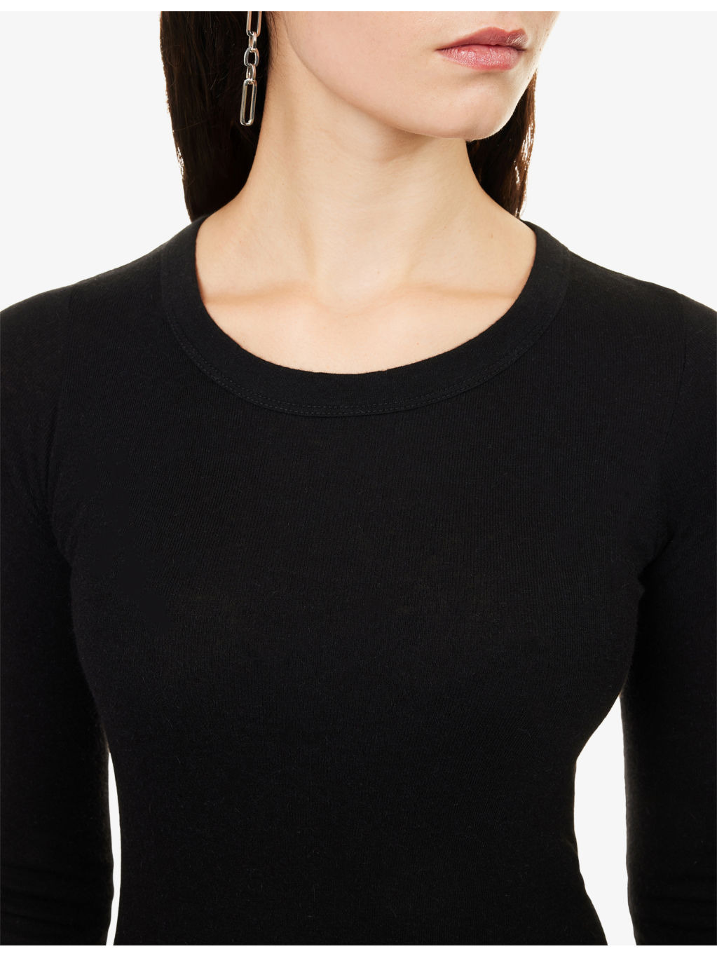 Slim-Fit Long-Sleeves Ribbed Wool-Blend Gown - 5