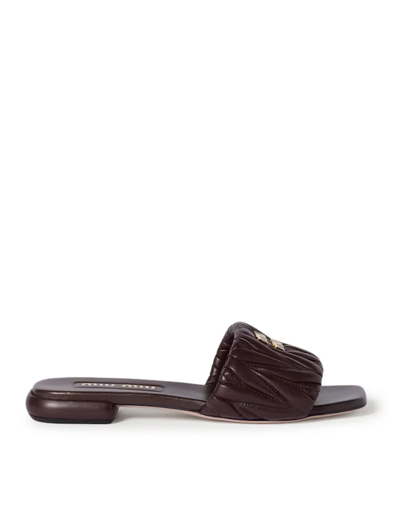 Miu Miu Women Nappa Matelassé Sandals - 1