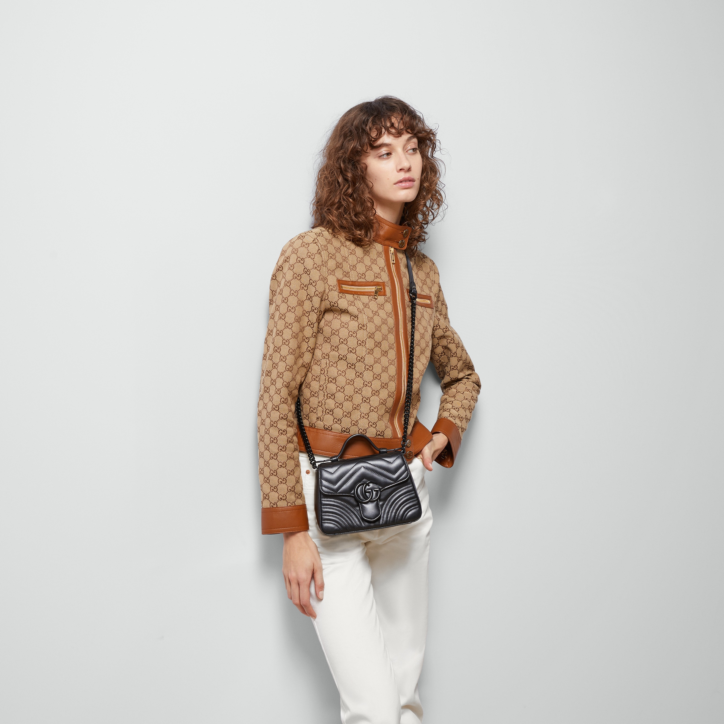 GG Marmont mini top handle bag - 4