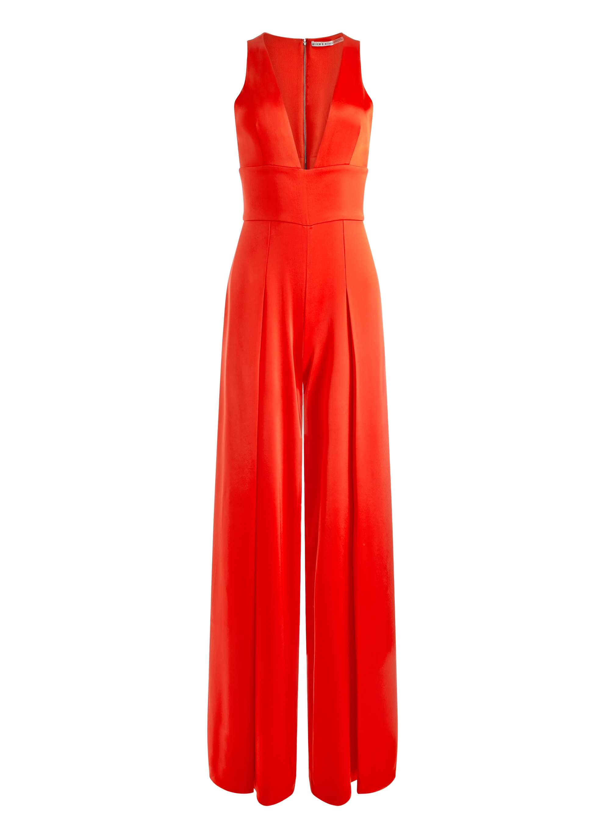 MYRTLE DEEP V-NECK WIDE LEG JUMPSUIT - 1