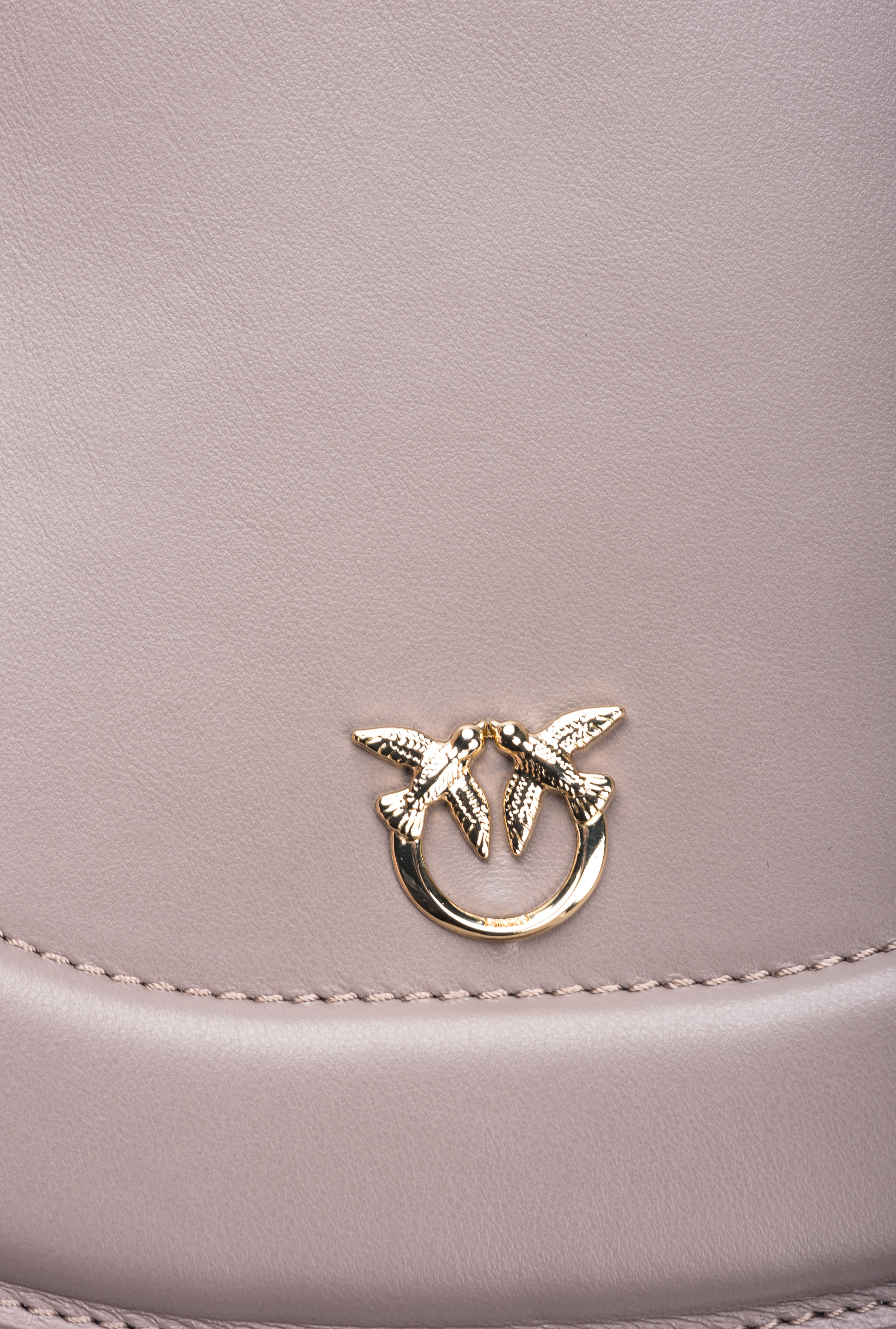PINKO GALLERIA CLASSIC LOVE BAG CLICK ROUND WITH BEJEWELLED BUCKLE - 5
