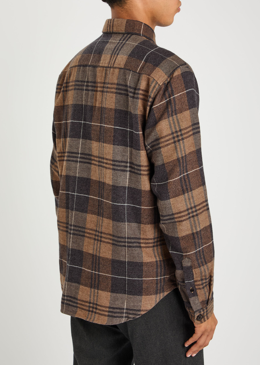 Oliver Spencer Plaid Flannel Shirt - 3
