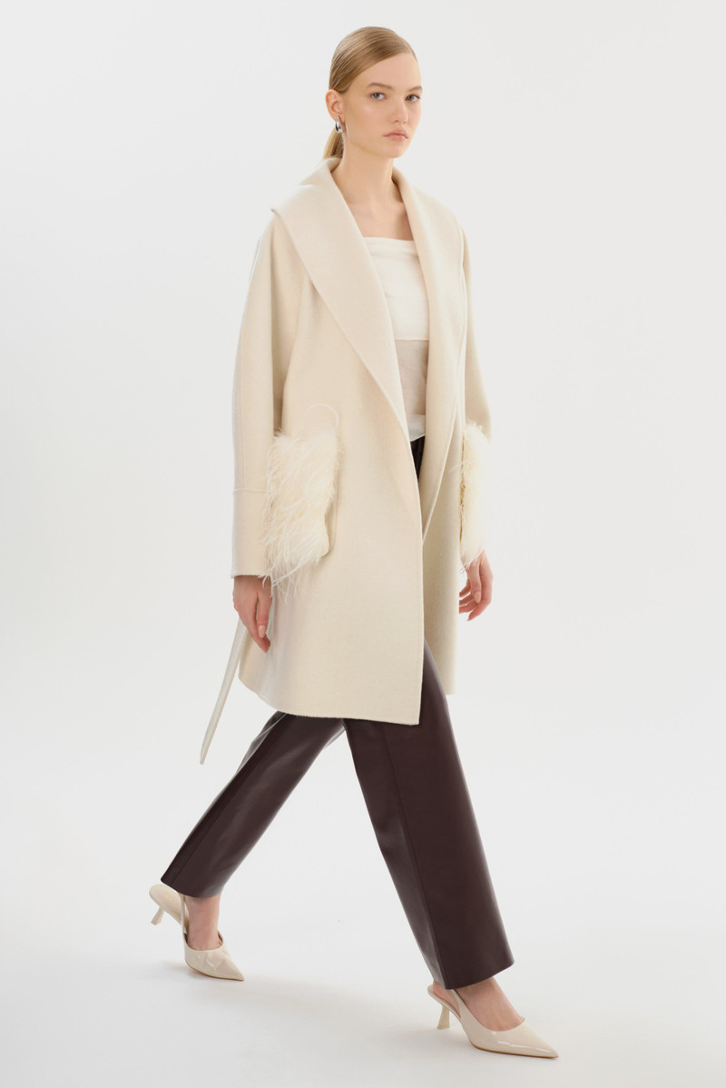 MARIE | Shawl Collar Wool Coat 6