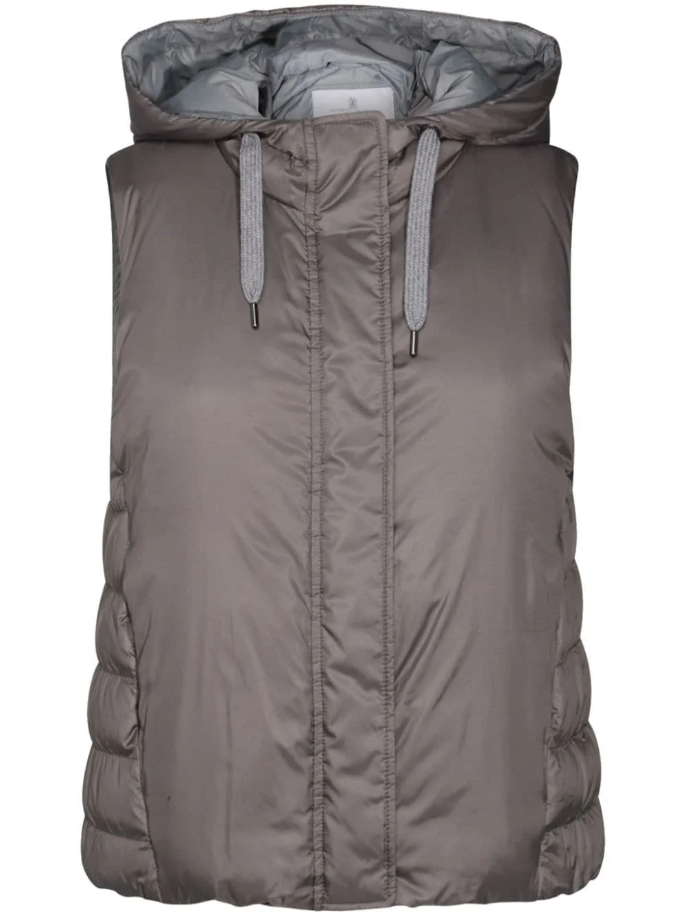 drawstring padded gilet - 1