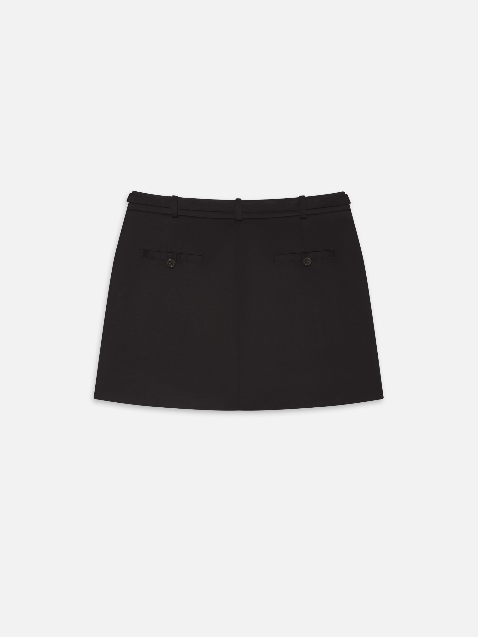 The Utility Cargo Skirt in Black - 4
