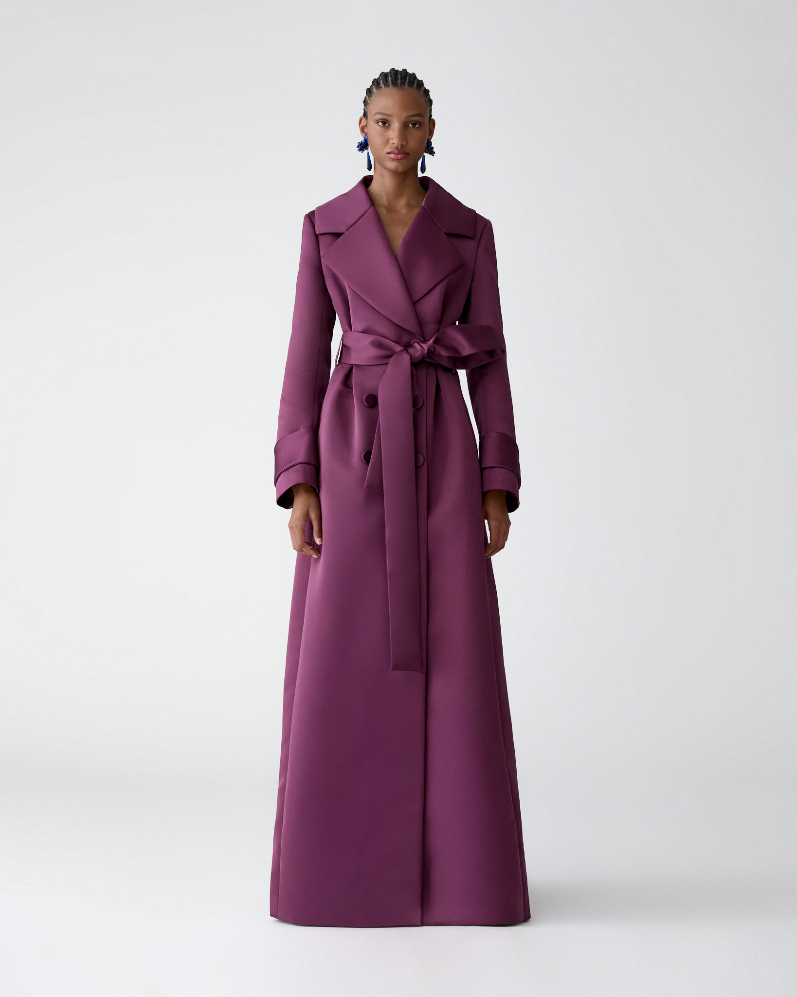Satin Trench Coat - 2