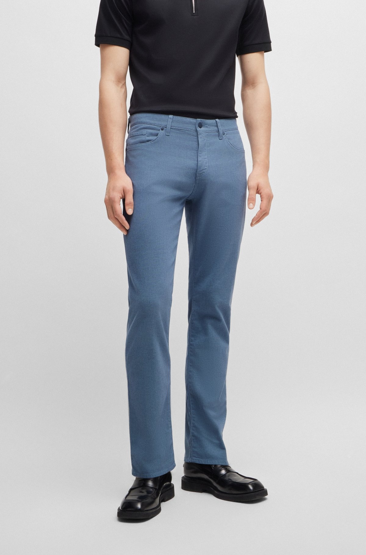 SLIM-FIT JEANS IN TWO-TONE STRETCH DENIM - 2