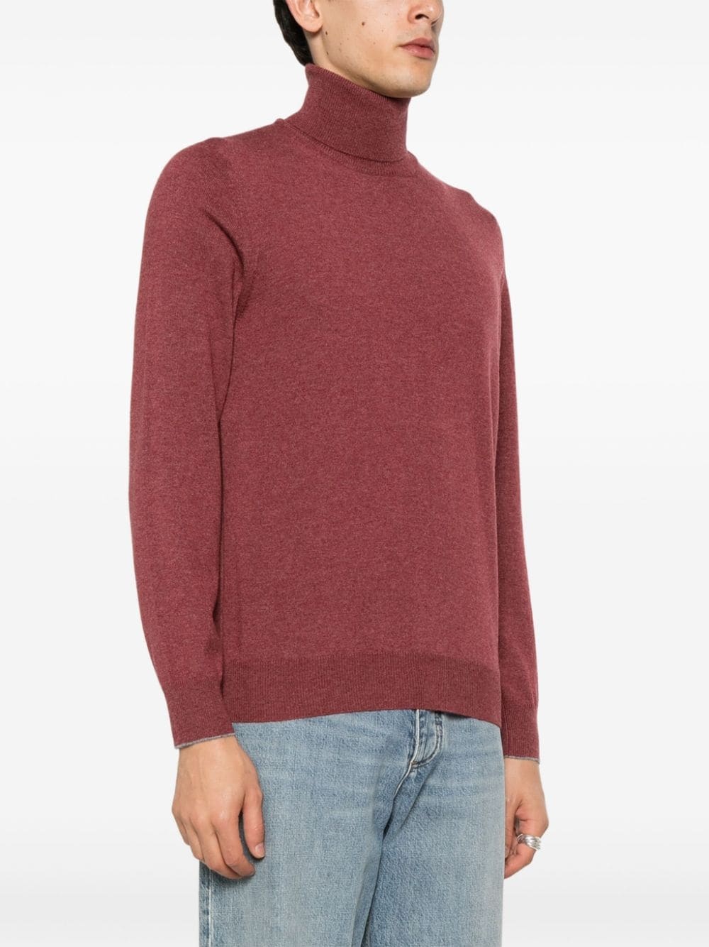 roll-neck cashmere jumper - 3