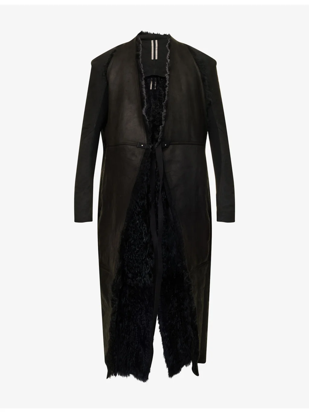 Cyclops Wrap-Over Shearling Coat - 1