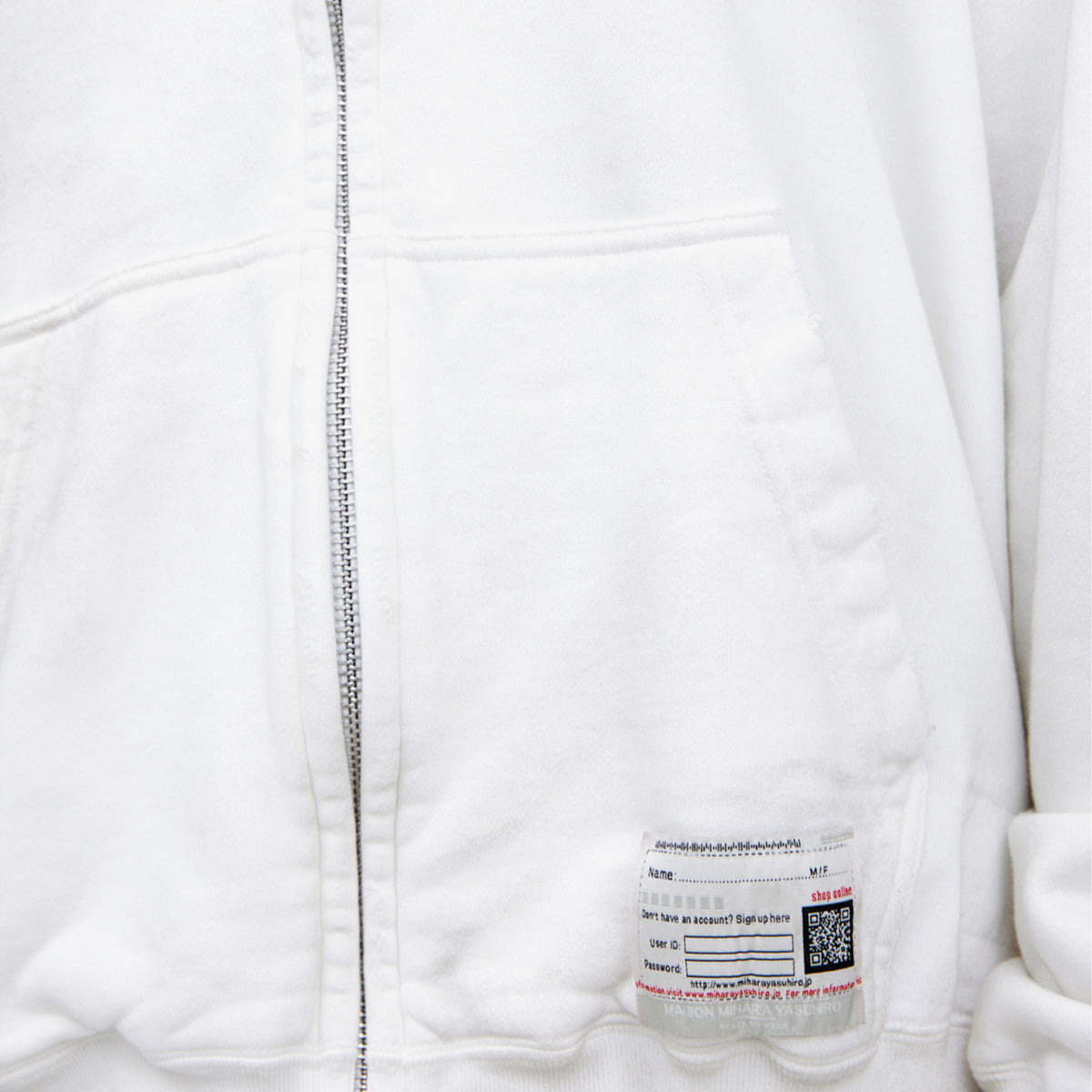 CAP COMBINED HOODIE (WHITE) - 5