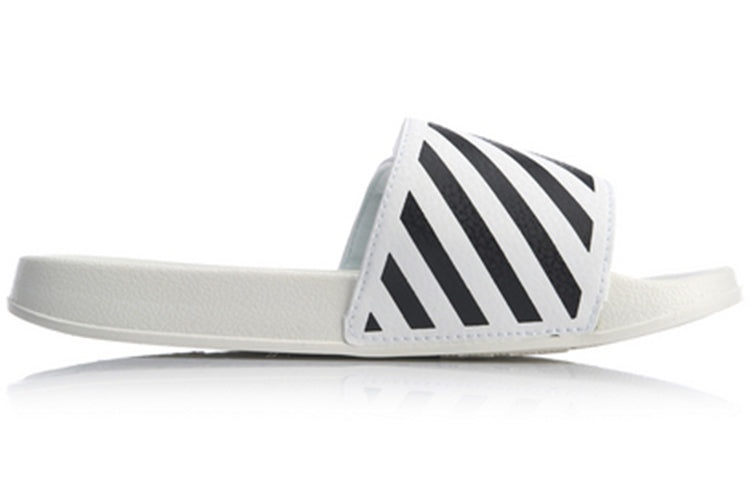 (WMNS) Li-Ning Sports Fashion Series Disney Mickey Crossover Lightweight Stylish White Black Slipper - 3