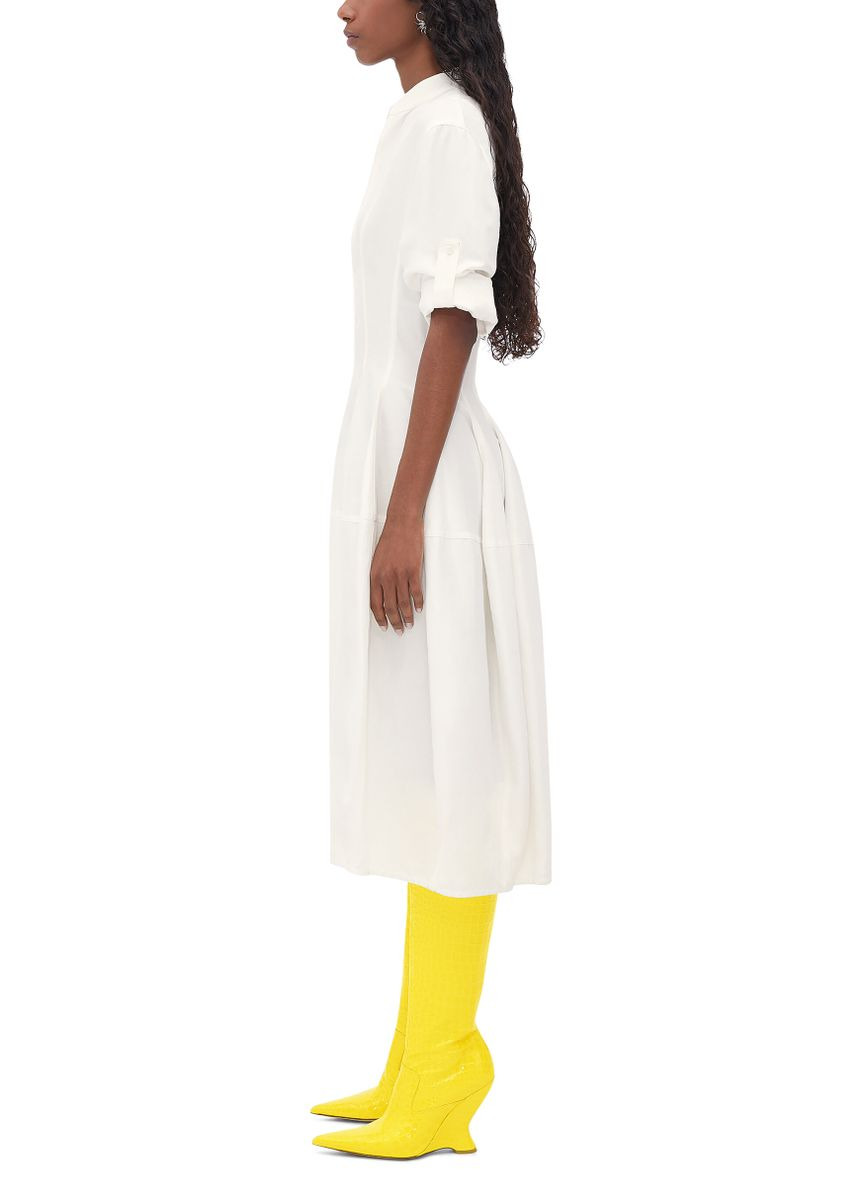 Viscose and linen dress - 4