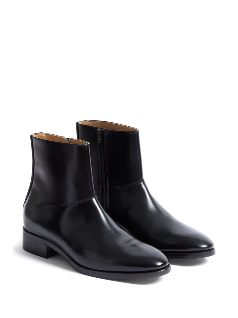 Valentino leather ankle boots outlook