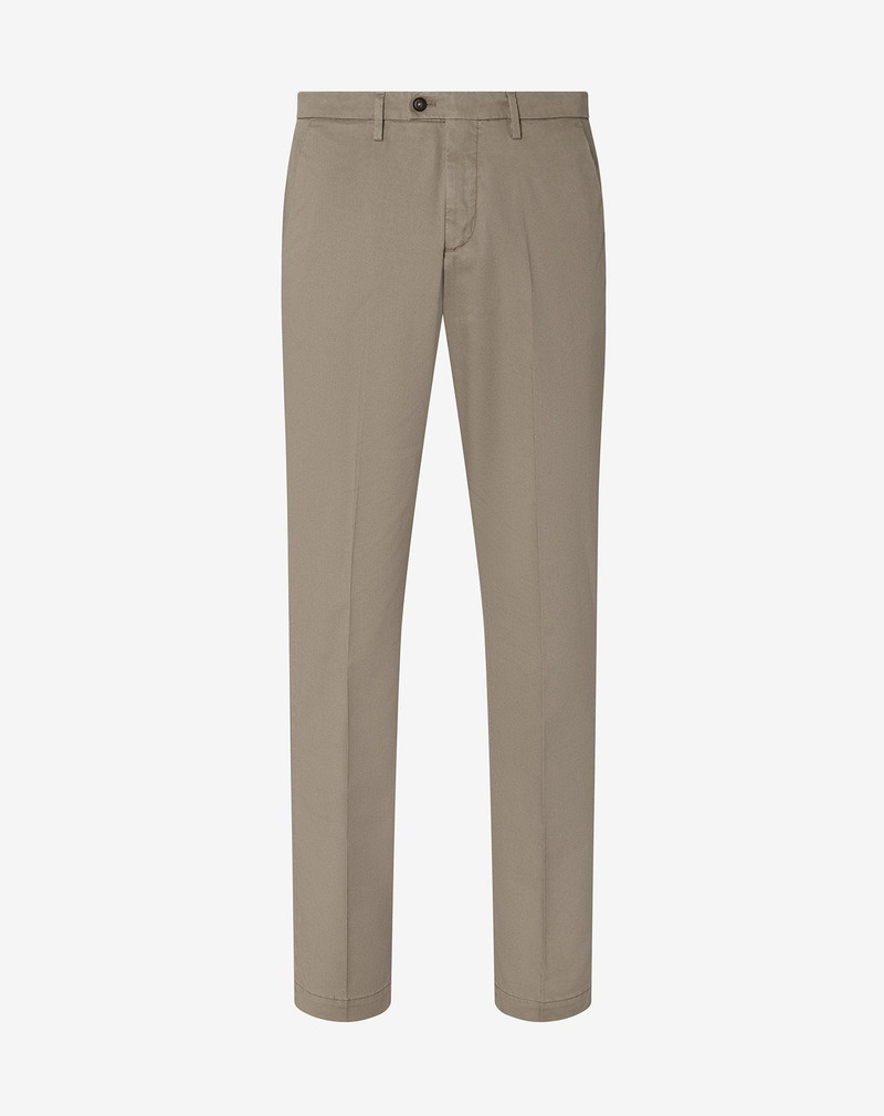 Beige stretch gabardine chinos 1